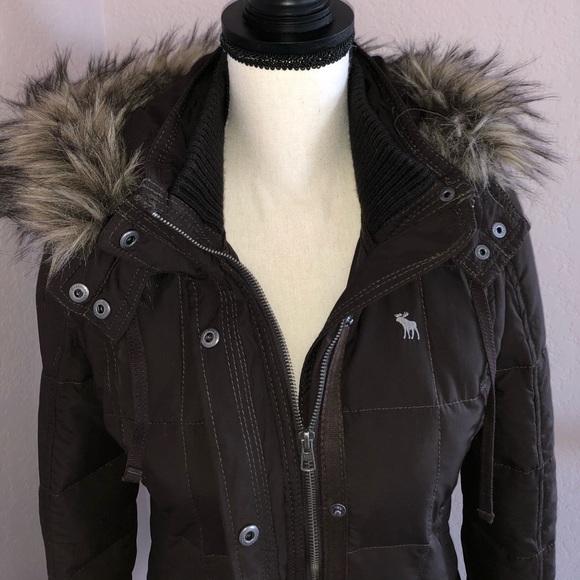 Abercrombie and Fitch Brown Parka - Picture 9 of 16